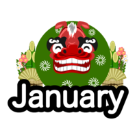 January of Lion Dance (English)