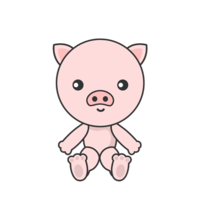 Cute pig character