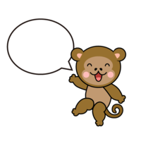 Speaking monkey character