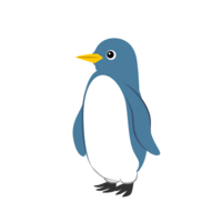 Blue penguins character