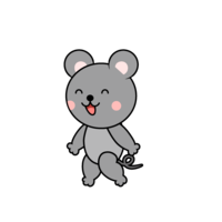 Walking mouse character