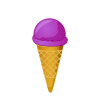 紫色冰淇淋
