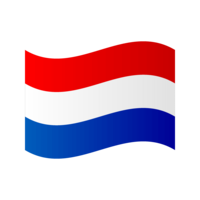 Dutch flag fluttering