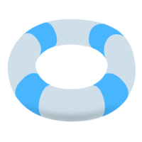 白色水色の浮き輪