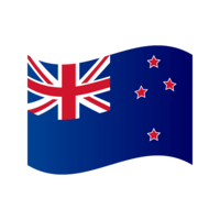 たなびくニュージーランド国旗