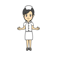 Nurse in a white coat