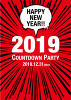 HAPPY NEW YEAR Countdown leaflet