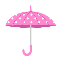 Pink polka dot umbrella