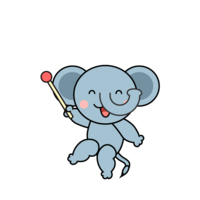 Elephant character to explain