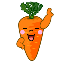 Number one carrot character