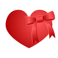 Red heart and ribbon