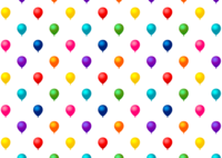 Colorful balloon pattern wallpaper