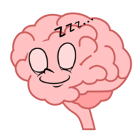 Sleeping brain character