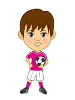 Female soccer player character