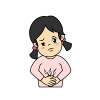 Girl with abdominal pain