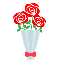 Bouquet of cute red roses