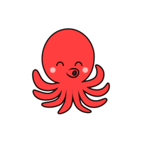 Cute octopus character