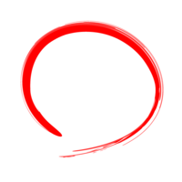 Red circle for test scoring