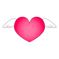 Heart with wings