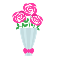 粉红色玫瑰花束