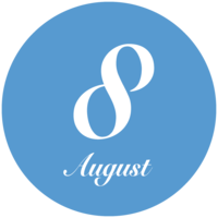 Circular August characters