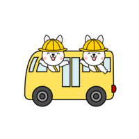 Rabbit kindergarten bus