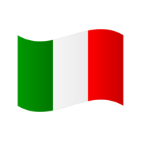 たなびくイタリア国旗