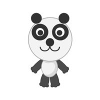 Simple panda character
