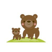 Bear parent and child