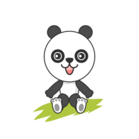Laughing panda