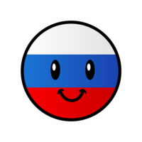 Cute Russian flag character