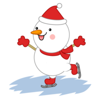 Snowman skating