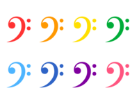 Colorful color clef