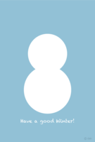 A simple snowman silhouette in the cold