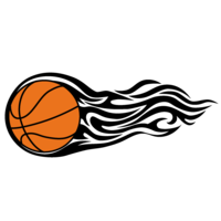 Black fireball basketball