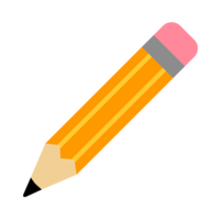 オレンジ色の鉛筆