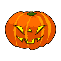Angry Halloween pumpkin