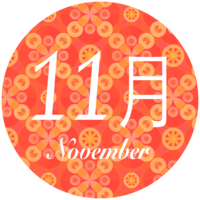 November with a fashionable Japanese pattern