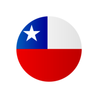 智利国旗(圆形)