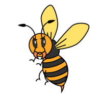 シンプルなスズメバチ