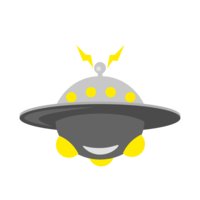 UFO floating in the air