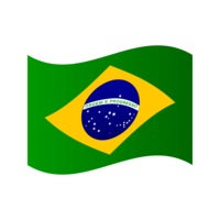 飘扬的巴西国旗