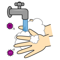 冲洗细菌的洗手