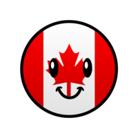 Cute Canadian flag character