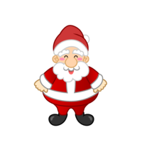 Santa Claus character with a smile