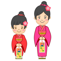 Cute sisters of Shichigosan
