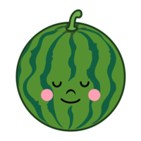 Watermelon character bowing