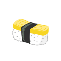 Egg nigiri sushi