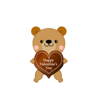 Bear Valentine chocolate