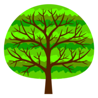 Fashionable green tree